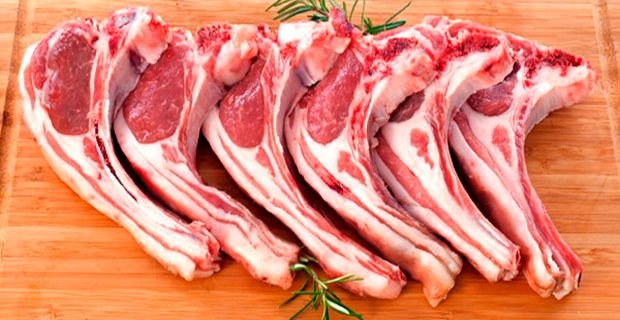 color de la carne de cordero 